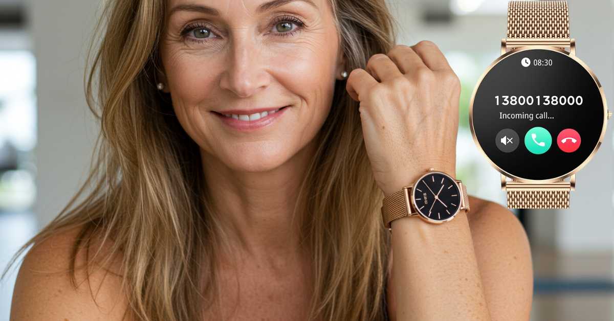 Easyclick Smartwatch Galaxy™ Gold Smartwatch – NEW Easy-On Magnetic Loop 50% OFF - Smart ...